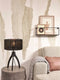 GOOD&MOJO Tafellamp Iguazu - Jute/Bamboe Zwart - Ø30x41cm -