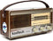 KoolTech CPR SOUL Retro Radio Bluetooth - Donkerbruin - Draagbaar