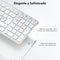 BK10 Draadloos Bluetooth-toetsenbord, Spaans QWERTY-toetsenbord, compact formaat, ergonomisch ontwer