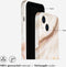 Selencia iPhone 13 - Backcover - 100% gerecycled - Wit Marmer