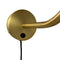 OULU - Wandlamp - zwart - messing