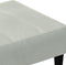 vidaXL - Voetenbank - 77x55x31 - cm - fluweel - lichtgrijs