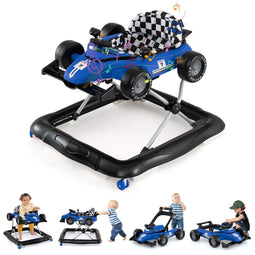 Coast 4-in-1 Loopwagen - Verstelbaar 51/53/55 cm - Speelconsole - Blauw