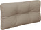 vidaXL - Palletkussen - 80x40x12 - cm - stof - taupe
