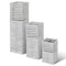 vidaXL - Kaarsenhouder - gewoven - handgemaakt - 3 - stuks - wit