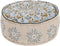 Poef DKD Home Decor Blauw Beige 60 x 60 x 27 cm