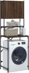 vidaXL - Wasmachinekast - 68x48,5x194 - cm - bruin - eikenkleur