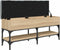 vidaXL - Schoenenbank - 102x32x45 - cm - bewerkt - hout - sonoma - eikenkleurig
