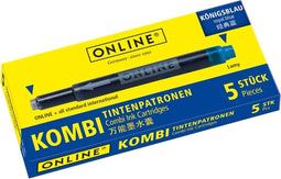 Inktpatroon online kombi 5st blauw