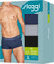 Sloggi Men Go - Hipster - 3-pack - Zwart Grijs Blauw (3-pack)
