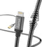 Hama Prime Line Metal USB-A naar Lightning kabel - Oplaadkabel geschikt voor iPhone / iPad - MFI gecertificeerd - 2,4A USB2.0 - 480Mbps - 150cm - Antraciet