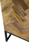 Liviza Visgraat kast Vicent - Mangohout - Rechthoek Hout - 200 cm , 105 cm , 45 cm