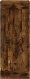 vidaXL - Wandkast - 34,5x34x90 - cm - bewerkt - hout - gerookt - eikenkleurig