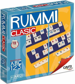 Rummi Classic - Bordspel Cayro - Met 4 Houders en 106 Stenen - Inclusief Zak