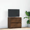 vidaXL - Tv-meubel - 60x35x54 - cm - bewerkt - hout - bruin - eikenkleur