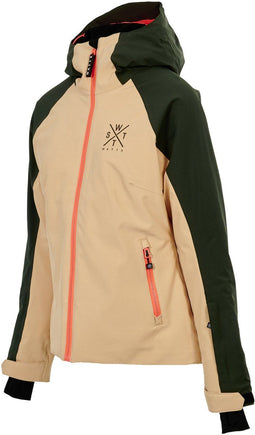 WATTS X-ICE - Ski jas dames - 4 Way Stretch Dupore-X 20K/20K - Beige - Maat S