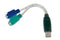 Digitus DA-70118 - USB - PS/2 Adapter - 1x USB-A 2.0 naar 2x PS/2 (10 cm)