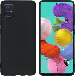 iMoshion Hoesje Geschikt voor Samsung Galaxy A51 Hoesje Siliconen - iMoshion Color Backcover - Zwart
