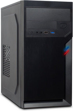 Inter-Tech IT-6502 - Micro Tower PC - Micro ATX - 3x 2.5" 2x 3.5" 1x 5.25" - Zwart