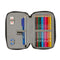 Dubbele etui Real Madrid C.F. Wit Grijs 12.5 x 19.5 x 4 cm