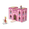 Melissa & Doug Houten draagbaar uitklapbaar prinsessenkasteel (roze poppenhuis, 2 koninklijke speelfiguren, 2 paarden, meubels)