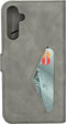 Mobiparts Galaxy A34 (2023) 5G - Classic Wallet Case - Ruimte voor pasjes - Granite Grey