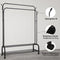 Brixy Kledingrek - Dubbel Kledingrek - Met Schoenenrek en Wielen - Zwart 163 x 110 x 35 cm
