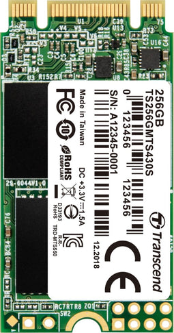 Transcend 430S - M.2 SSD 256GB - SATA III 6Gb/s - 42mm