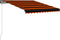 vidaXL - Luifel - uittrekbaar - met - windsensor - LED - 300x250 - cm - oranje - bruin