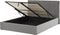 VION - Bed met opbergruimte - Grijs - 160 x 200 cm - Fluweel