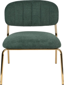 ANLI STYLE LOUNGE CHAIR JOLIEN GOLD/DARK GREEN