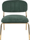 ANLI STYLE LOUNGE CHAIR JOLIEN GOLD/DARK GREEN