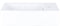 Differnz Force - Fontein - Keramiek met kraangat rechts - Glans wit - 40 x 22 x 11.5 cm