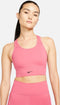 Nike Dri-FIT Swoosh - Sportbeha Dames - Medium ondersteuning - Roze - Wit