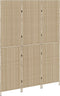 vidaXL - Kamerscherm - 3 - Panelen - Opvouwbaar - Beige - 147x180 - cm - Poly - Rattan