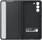Samsung Galaxy S21 FE - Clear View Stand Cover - Krasbestendig en stofafstotend - Zwart