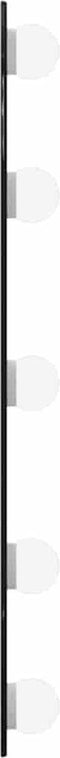 vidaXL - Wandspiegel - met - LED's - ovaal - 20x50 - cm - glas