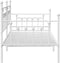 vidaXL - Ligbed - Frame - Wit - 90x190 - cm - Staal