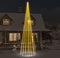vidaXL - Vlaggenmast - kerstboom - 1134 - LED's - warmwit - 800 - cm