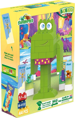 BiOBUDDi Swampies - Ribby - 44 delig - Past op Duplo - Jongens en Meisjes - Speelgoed - Cadeau Tip !!
