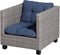 Madison Lounge kussen Florance Blauw - 60 x 60cm