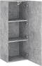 vidaXL - Tv-wandmeubel - 40,5x30x102 - cm - bewerkt - hout - betongrijs
