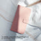 Selencia Hoesje Geschikt voor Samsung Galaxy A14 (5G) Hoesje Met Pasjeshouder - Selencia Echt Lederen Bookcase - roze