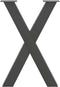 vidaXL - Eettafelpoten - 2 - st - X-vormig - 50x(72-73) - cm - staal - antraciet