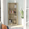 vidaXL - Boekenkast - met - 4 - schappen - 60x24x142 - cm - bewerkt - hout - sonoma - eik
