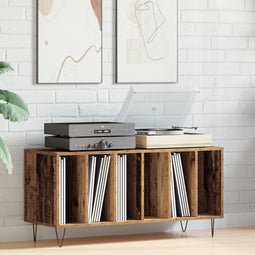 vidaXL - Recordkast - Artisan - Eiken - 100x38x48 - cm - Geëngineerd - Hout