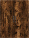 vidaXL - Wandkast - 69,5x34x90 - cm - bewerkt - hout - gerookt - eikenkleurig