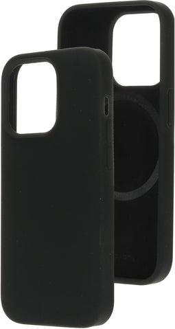 Mobiparts Silicone Cover - Apple iPhone 14 Pro - MagSafe geschikt - Zwart
