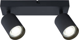 Integral Siena - Plafondspot - 2x GU10 - Mat zwart (2 stuks)