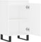vidaXL - Dressoir - 40x35x70 - cm - bewerkt - hout - wit